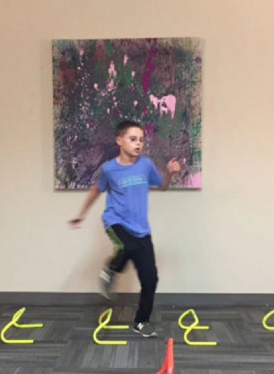 Child exercising